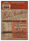 1953 Topps Baseball #134 Rube Walker Dodgers VG-EX 498658