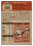 1953 Topps Baseball #135 Al Rosen Indians EX 498663