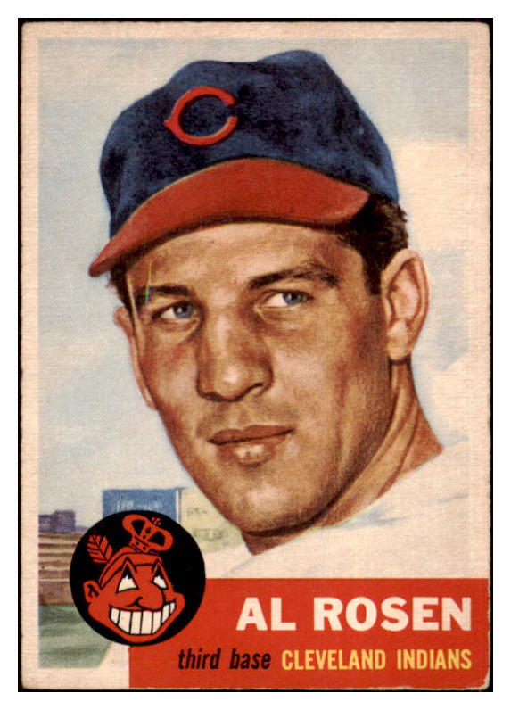 1953 Topps Baseball #135 Al Rosen Indians VG-EX 498664
