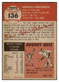 1953 Topps Baseball #136 Ken Heintzelman Phillies EX 498666