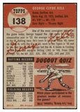 1953 Topps Baseball #138 George Kell Red Sox EX-MT 498670