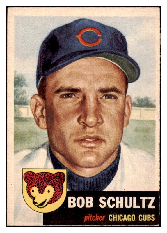 1953 Topps Baseball #144 Bob Schultz Cubs EX-MT 498684