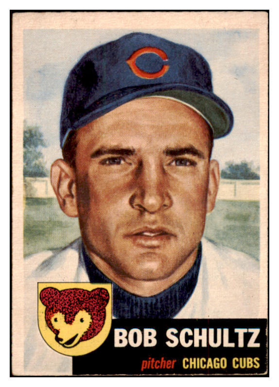 1953 Topps Baseball #144 Bob Schultz Cubs VG-EX 498685