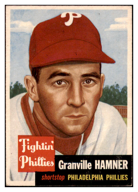 1953 Topps Baseball #146 Granny Hamner Phillies VG-EX 498693