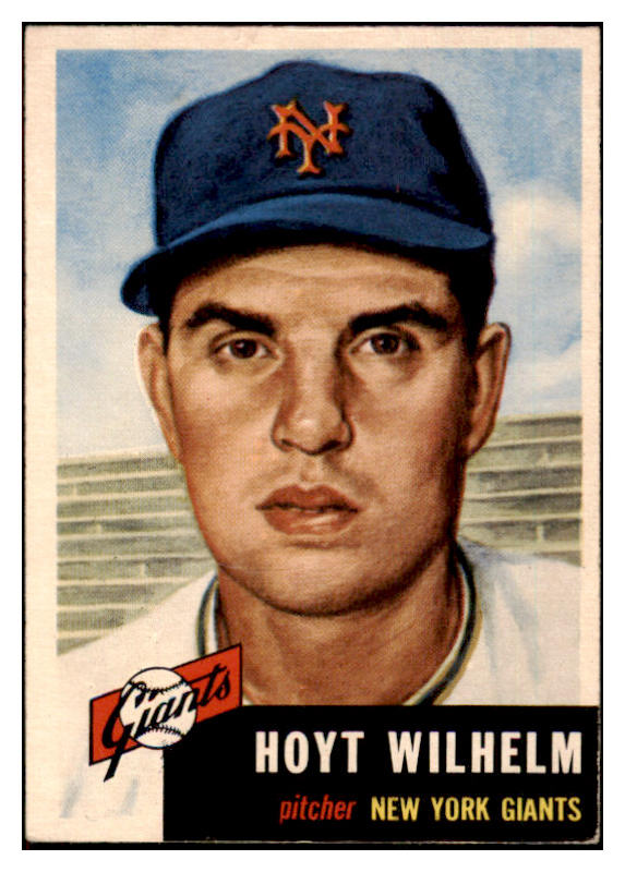1953 Topps Baseball #151 Hoyt Wilhelm Giants VG-EX 498703
