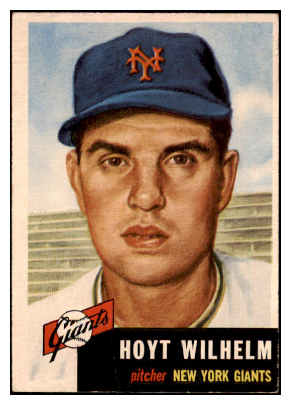 1953 Topps Baseball #151 Hoyt Wilhelm Giants VG-EX 498704