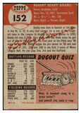 1953 Topps Baseball #152 Bobby Adams Reds EX 498705