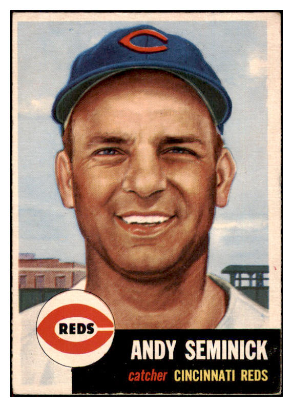 1953 Topps Baseball #153 Andy Seminick Reds EX 498709