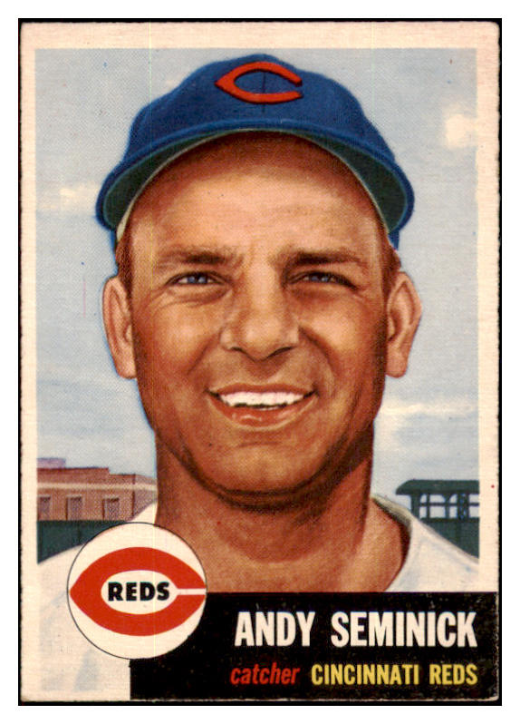 1953 Topps Baseball #153 Andy Seminick Reds VG-EX 498710