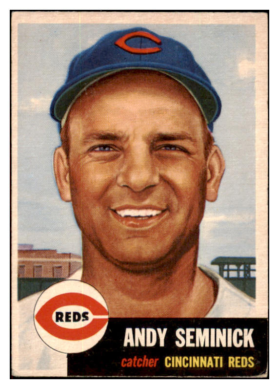 1953 Topps Baseball #153 Andy Seminick Reds VG-EX 498711