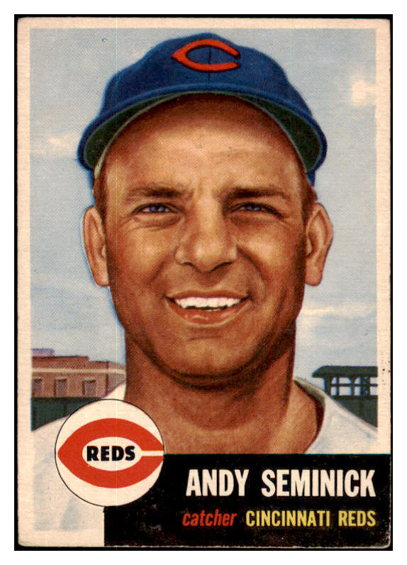 1953 Topps Baseball #153 Andy Seminick Reds VG-EX 498712