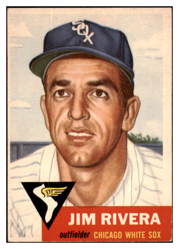 1953 Topps Baseball #156 Jim Rivera White Sox EX-MT 498717