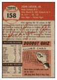 1953 Topps Baseball #158 Johnny Logan Braves EX 498726