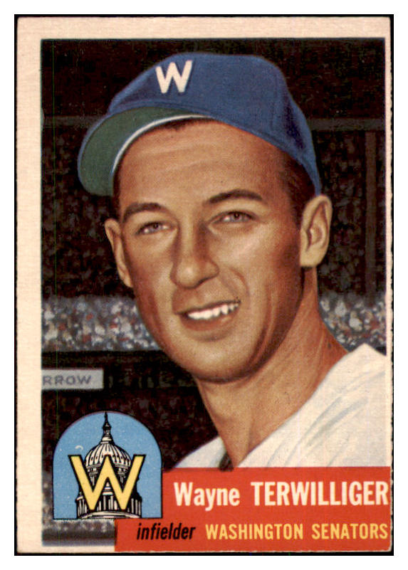 1953 Topps Baseball #159 Wayne Terwilliger Senators EX-MT 498728