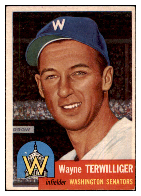 1953 Topps Baseball #159 Wayne Terwilliger Senators VG-EX 498729