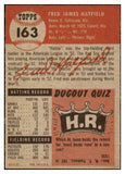 1953 Topps Baseball #163 Fred Hatfield Tigers EX-MT 498742