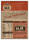 1953 Topps Baseball #163 Fred Hatfield Tigers EX 498743