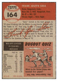 1953 Topps Baseball #164 Frank Shea Senators VG-EX 498749