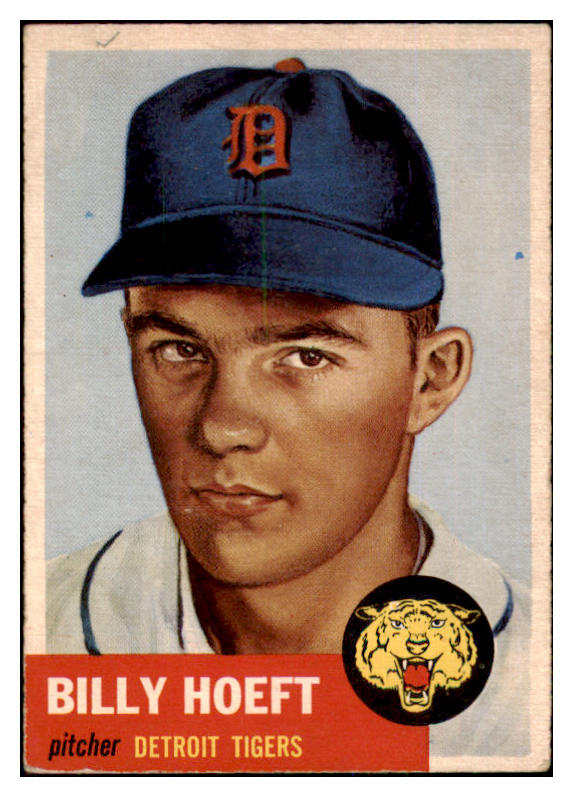 1953 Topps Baseball #165 Billy Hoeft Tigers GD-VG 498752