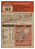 1953 Topps Baseball #165 Billy Hoeft Tigers GD-VG 498752