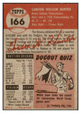 1953 Topps Baseball #166 Billy Hunter Browns EX 498754