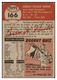 1953 Topps Baseball #166 Billy Hunter Browns VG-EX 498756