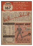 1953 Topps Baseball #167 Art Schult Yankees EX-MT 498758