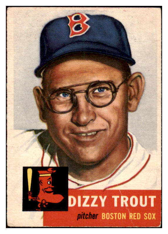 1953 Topps Baseball #169 Dizzy Trout Red Sox VG-EX 498768