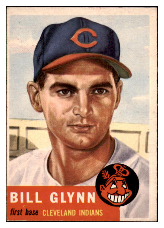 1953 Topps Baseball #171 Bill Glynn Indians EX-MT 498771