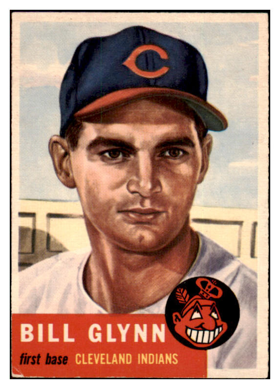 1953 Topps Baseball #171 Bill Glynn Indians VG-EX 498772