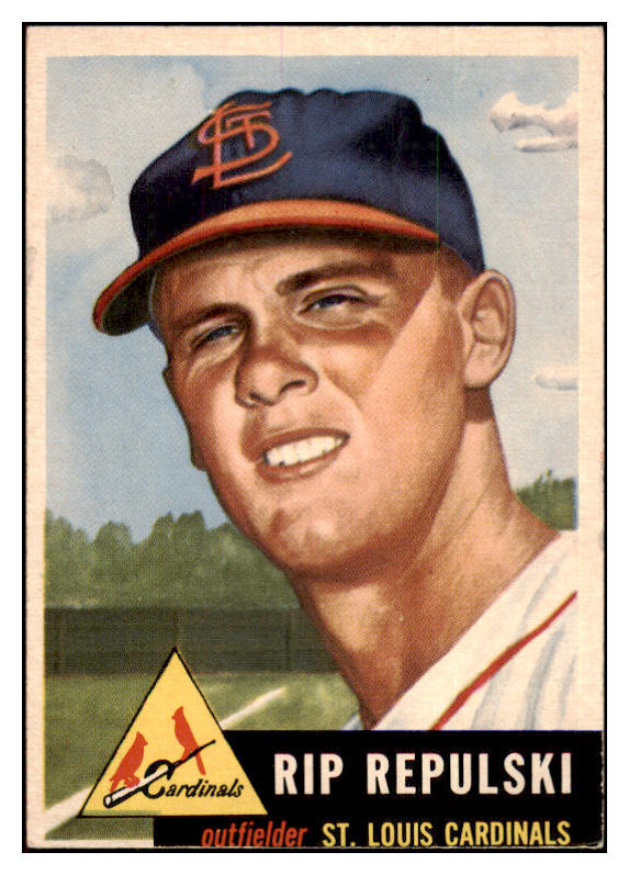1953 Topps Baseball #172 Rip Repulski Cardinals EX-MT 498773