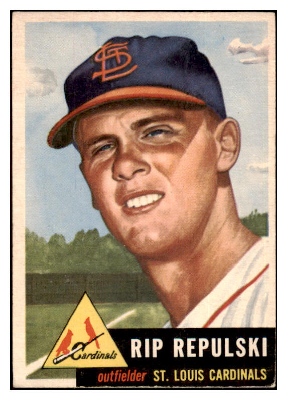 1953 Topps Baseball #172 Rip Repulski Cardinals VG-EX 498775