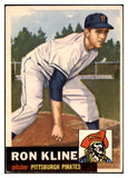 1953 Topps Baseball #175 Ron Kline Pirates EX 498786