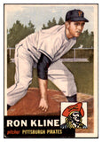 1953 Topps Baseball #175 Ron Kline Pirates VG-EX 498788