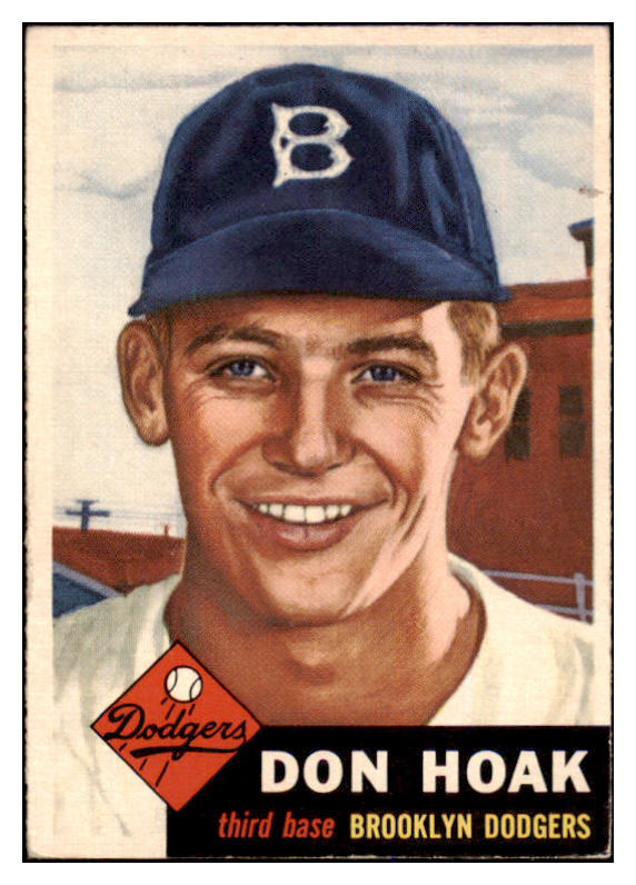 1953 Topps Baseball #176 Don Hoak Dodgers EX-MT 498789