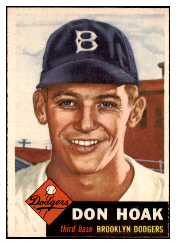 1953 Topps Baseball #176 Don Hoak Dodgers EX-MT 498790