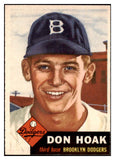 1953 Topps Baseball #176 Don Hoak Dodgers EX-MT 498790