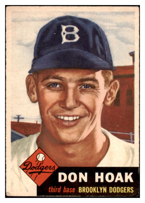 1953 Topps Baseball #176 Don Hoak Dodgers VG-EX 498793