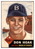 1953 Topps Baseball #176 Don Hoak Dodgers VG-EX 498794