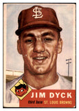 1953 Topps Baseball #177 Jim Dyck Browns VG-EX 498798