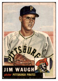 1953 Topps Baseball #178 Jim Waugh Pirates VG-EX 498802