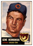 1953 Topps Baseball #179 Gene Hermanski Cubs EX 498803