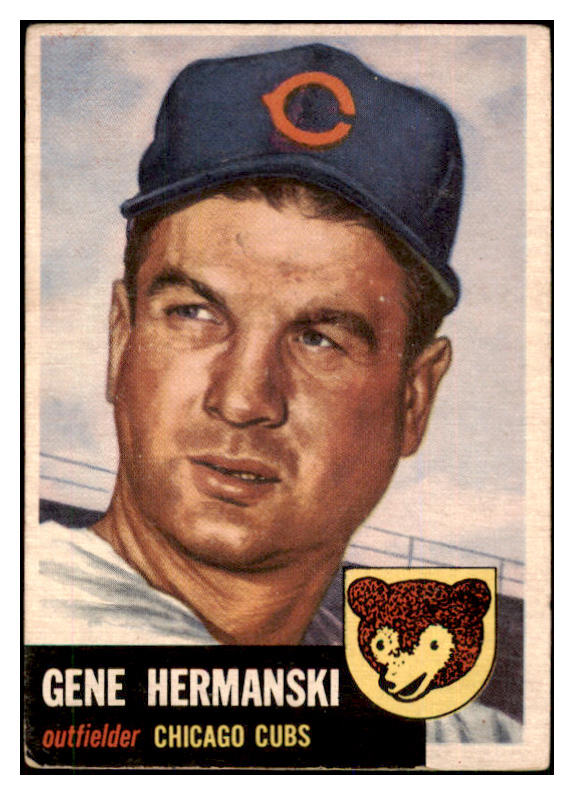 1953 Topps Baseball #179 Gene Hermanski Cubs VG-EX 498806