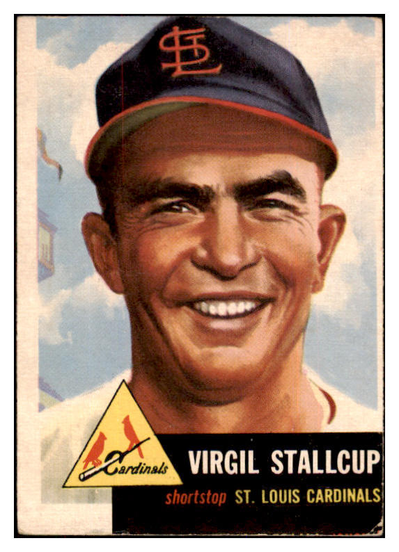 1953 Topps Baseball #180 Virgil Stallcup Cardinals EX 498809