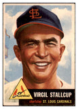 1953 Topps Baseball #180 Virgil Stallcup Cardinals VG-EX 498810