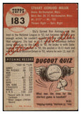 1953 Topps Baseball #183 Stu Miller Cardinals VG-EX 498818