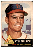 1953 Topps Baseball #183 Stu Miller Cardinals VG ink 498819