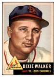 1953 Topps Baseball #190 Dixie Walker Cardinals VG-EX 498839