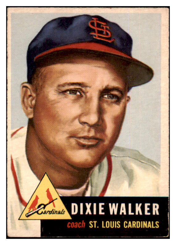 1953 Topps Baseball #190 Dixie Walker Cardinals VG-EX 498840