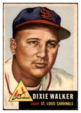 1953 Topps Baseball #190 Dixie Walker Cardinals VG-EX 498840